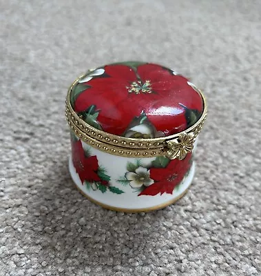 Buy Fenton China Collectable Fine Bone English Trinket Box Pill Ring Jewellery Xmas • 12.50£