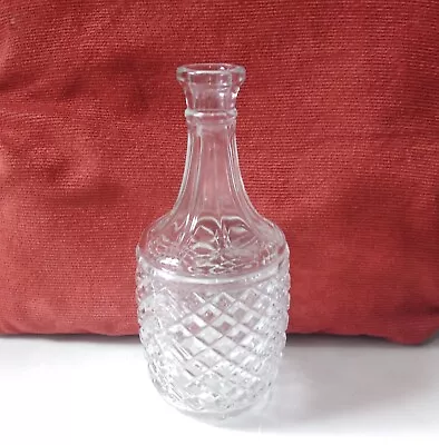 Buy Vintage Cut Glass Decanter - Round - Diamond Design - Whisky - 9  • 4.95£