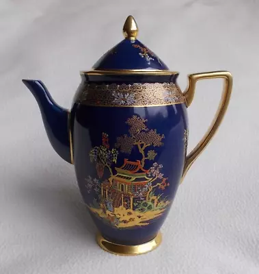 Buy Antique CARLTON WARE Blue MIKADO Coffee Pot # 2728 (c1926) • 37.99£