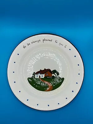 Buy Vintage Dartmouth Pottery Devon Motto Ware Plate US BE ALWAYS PLAISED TO ZEE E • 5.99£