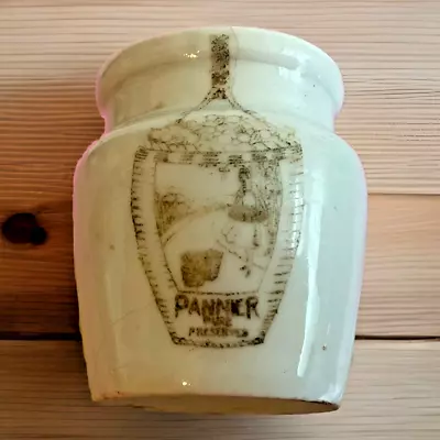 Buy Pannier Pure Preserves Hove Stoneware Antique Miniature Advertising Pot /Jar • 40£