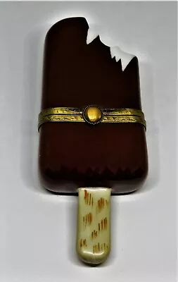 Buy Limoges France Box- Chocolate Covered Pop & Stick - Vanilla Ice Cream - Popsicle • 102.50£