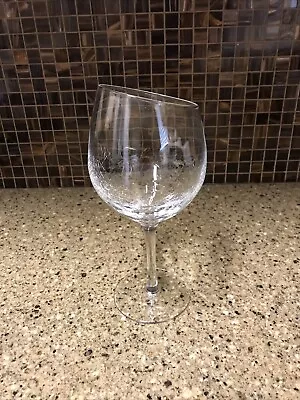 Buy Pier 1 Clear Crackle Angle Slant Rim Balloon Red Wine Glass/ Goblet: 8 5/8  • 21.34£