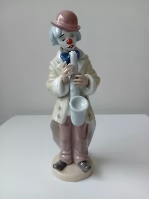 Buy Lladro Sad Sax Clown With Saxophone Figure 5471 23.5 Cm • 30£