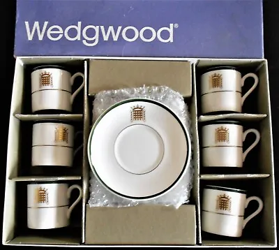 Buy Wedgwood ''house Of Commons''  Pattern Coffee Can & Saucer Boxed Set, Perfect • 50£