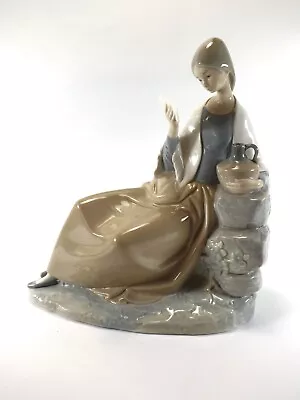 Buy Lladro  Nao Figurine Called  Love Notes / (reading & Resting )  Ref 1217/4 • 0.99£