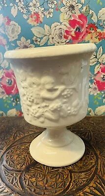 Buy Arthur Wood Pottery White Goblet Vase Bacchus Design 60 Years Old • 14£