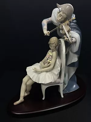 Buy 3x Signed Lladro 5932 Jester's Serenade Sitting Ballerina Porcelain Figurine • 651.42£