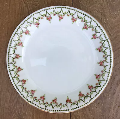 Buy George Jones & Sons Crescent Floral Rose Swag Dinner Plate Vintage 9.5” Diameter • 12£