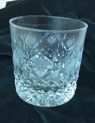 Buy Heavy Cut Glass Vintage Whiskey Tumbler • 5£