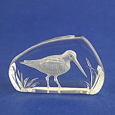 Buy Wedgwood Crystal Glass Snipe/Bird Paperweight - 6.5cm/2.5  High • 9.99£