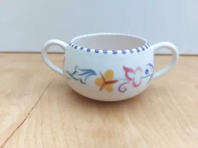 Buy Vintage 1950's Poole Pottery Two Handled Sugar Bowl Floral Design Stamped Signed • 12.50£