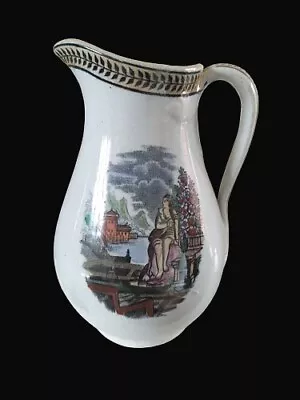 Buy Antique Prattware Type Jug Decorated With A Classical Scene • 15£
