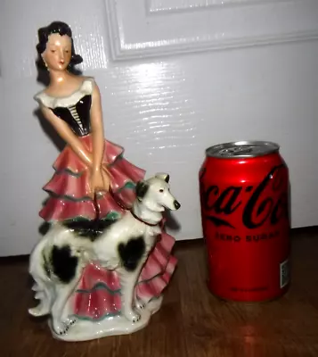 Buy Vintage Goebel Lady With Borzoi Dog FF275 1959 ~ West Germany ~8.5  ~ Excellent • 24.99£