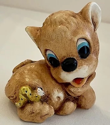Buy VTG ‘Pip’ Teddy Bear W/Caterpillar Figurine- By Tinker Ware - Moorcraft, England • 15.87£