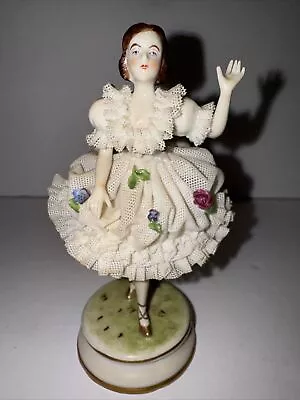 Buy Antique Dresden Germany Porcelain Lace Figurine MARKED & NUMBERED 5.5  • 125.81£