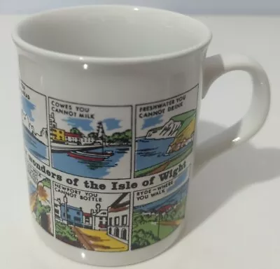 Buy Vintage 'Six Wonders Of The Isle Of Wight' Coffee Mug Cup Pottery England Rare • 7£