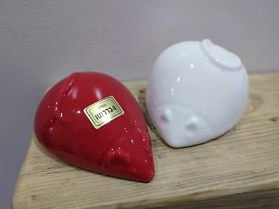 Buy Italian Bellini Mouse Salt & Pepper Shakers Red White Designer Tableware  • 15£