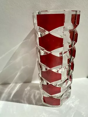 Buy Vintage French 'Luminarc' Windsor Rubis J G Durand Red Glass Vase 1960s 1970s • 9.50£