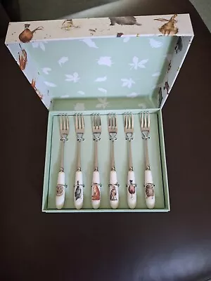 Buy New Wrendale Royal Worcester Cake/ Pastry Forks Set • 17.99£