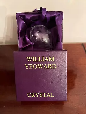 Buy William Yeoward Crystal Christmas Ornament 2002 With Box EUC • 93.18£