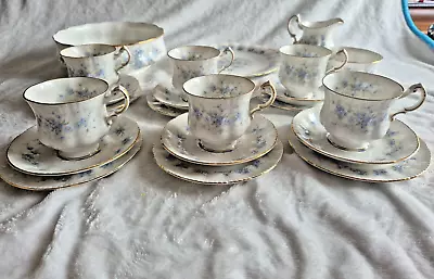 Buy Paragon Petit Fleurs Fine Bone China 22 Set, Made In England, Forget Me Not. • 109.99£