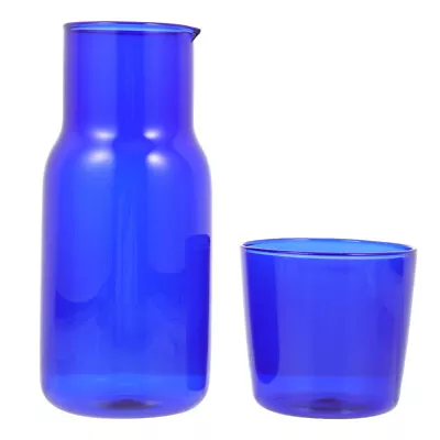 Buy  Glass Jug Set High Borosilicate Clear Water Bottle Glasses Cool • 15.28£