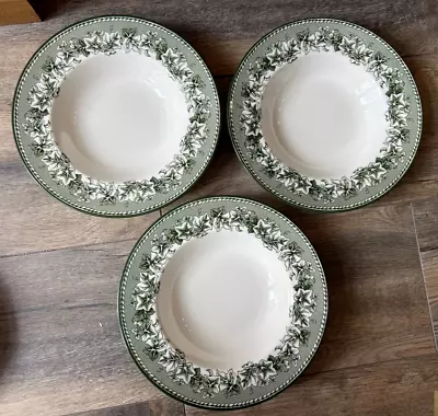 Buy 3 X Kent By Joshua Wedgewood  For Williams Sonoma 9.5 Inch Pasta Bowls Soup Dish • 19.99£