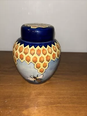 Buy Rare Moorcroft Honeycomb Bee Lidded Jar Signed William Moorcroft • 442.67£