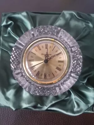 Buy Vintage  Tyrone Irish Lead Crystal Mantle Clock  • 9.99£