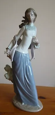 Buy Vintage NAO By Lladro Young Woman Figurine  Far Away Thoughts” Retired, Rare • 60£
