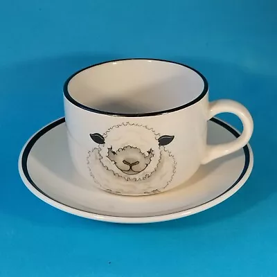 Buy ARTHUR WOOD Large Sheep Back To Front Cup And Saucer 450ml • 15£