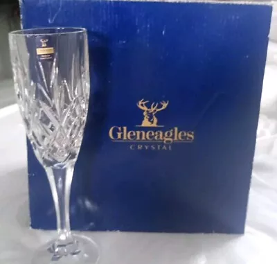 Buy 6 X Gleneagles Crystal  Springtime  Champagne Toasting Flute Glasses • 300£