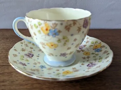 Buy EB Foley Tea Cup Saucer Set Chintz Style V7588 Fine Bone China Floral Pattern • 12.66£