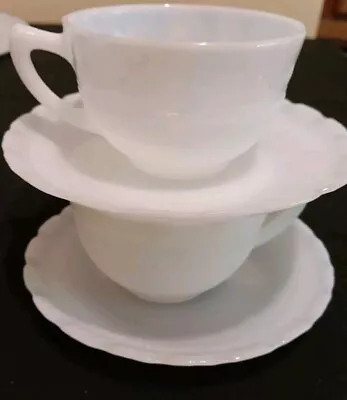Buy 2 SetsMACBETH EVANS Depression Glass CREMAX OXFORD Cup And Saucers EUC • 12.11£