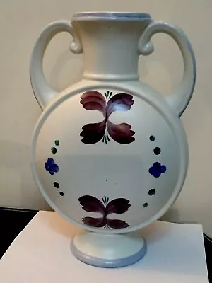 Buy Rare Vintage H J Wood Burslem Hand Painted Trophy Design Floral Art Vase • 30£