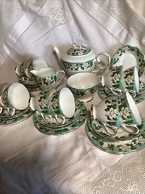 Buy Gladstone 'montrose' China 34 Piece Teaset With Teapot ,Sugar And Cream • 80£