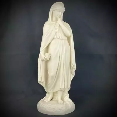 Buy C1885 Antique 19thc Large Parian Porcelain Figurine Of Highland Mary 42.3cm • 350£