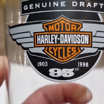 Buy Harley-Davidson Motorcycle Bar And Shield Logo Drinking Glass  Millar 95th An • 11.99£