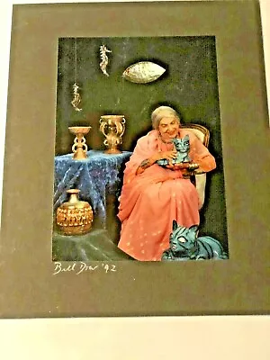 Buy BEATRICE WOOD  Original  Color Portrait  Signed  BILL DOW 1992     BEATRICE WOOD • 163.09£