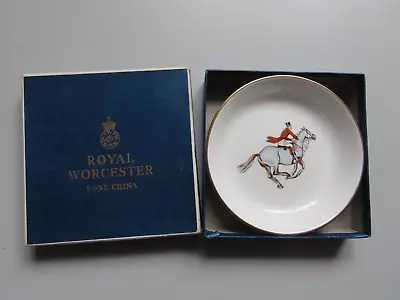 Buy Vintage Royal Worcester Huntsman Design Pin Dish Retro Kitsch English Bone China • 25£