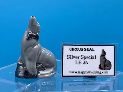 Buy Wade Whimsies 2011 CIRCUS SEAL Silver Special COA RARE Limited Edition Of 25 • 35£