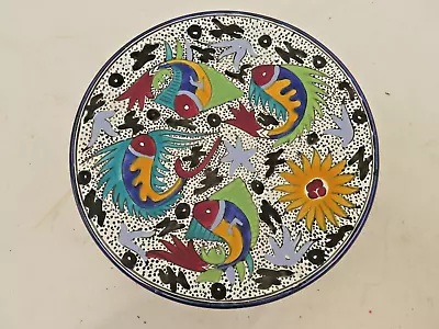 Buy Vintage Fish Art Style Pottery Hand Painted Ceramic Plate Large 13  Spanish • 9.99£