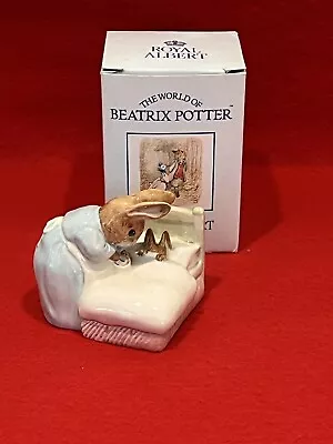 Buy Beatrix Potter Figurine Royal Albert Peter Rabbit In Bed Mint & Boxed Figure • 20.99£