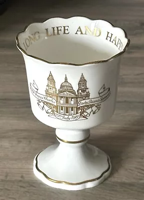 Buy Royal Worcester Bone China Charles & Diana 1981 Wedding Toast Goblet 51 • 9.99£