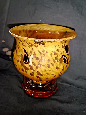 Buy Kosta Boda Bertil Vallen 5.5'' Brown Speckled Bowl/vase • 25.99£