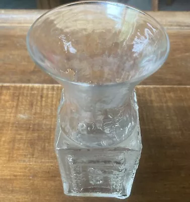 Buy 1960s, Dartington, Frank Thrower ‘Greek Key’, Clear Glass Vase • 29.50£