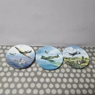 Buy Set Of 3 Centenary Miniature Plates. WWII Aircraft • 5.49£