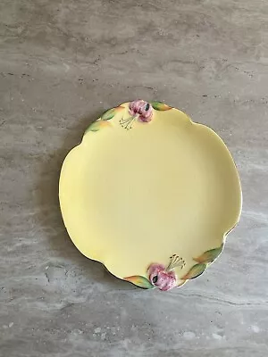 Buy ROYAL WINTON-GRIMWADES-YELLOW “TIGER LILY”  CAKE PLATE. 1940s Rare • 25£