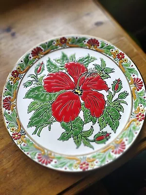 Buy Vintage Decorative Handmade Wall Plate Rhodes Greece By Faros Keramik Rodos  • 1.99£
